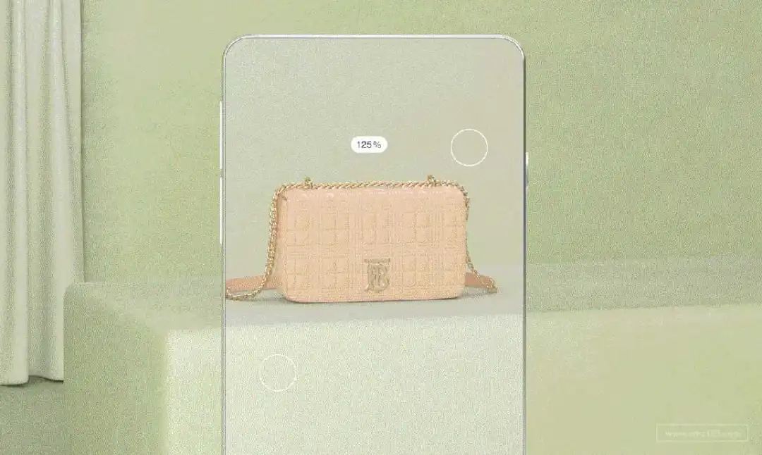 Burberry推出AR查看功能,可虚拟呈现Lola包包!