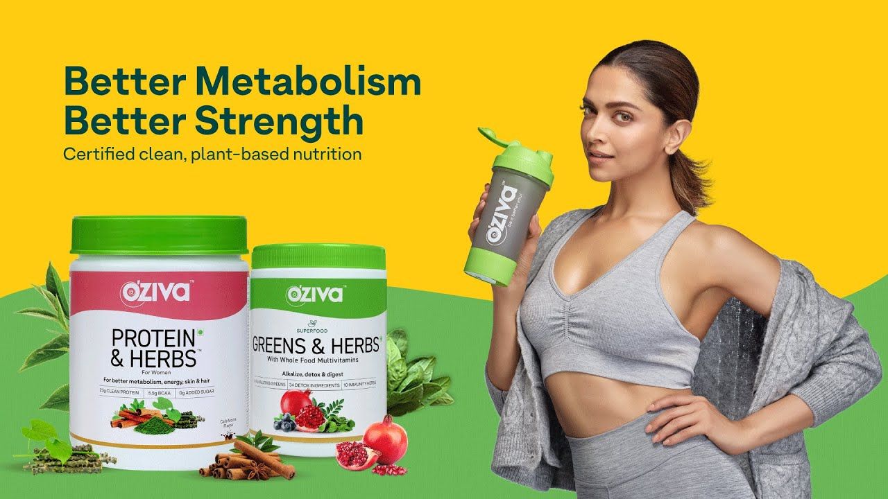 Deepika Padukone joins OZiva Family | #HarTarahSeBetter | Certified Clean  Plant-Based Nutrition - YouTube