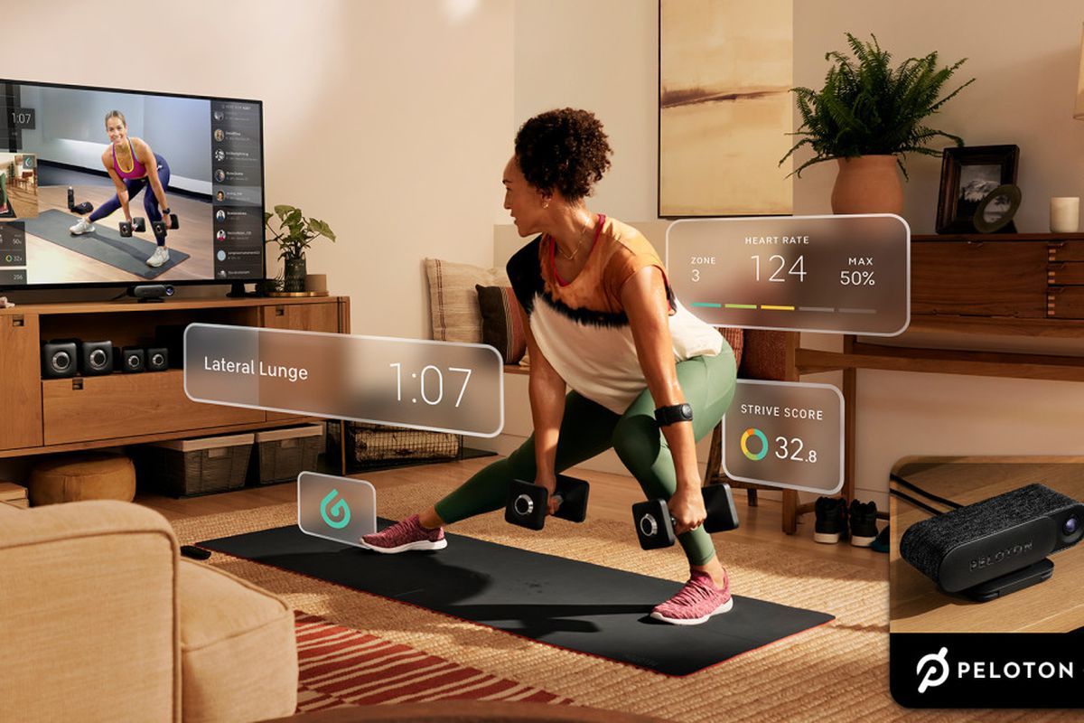 Peloton takes on strength training with its $495 Guide camera system,  coming in 2022 - The Verge