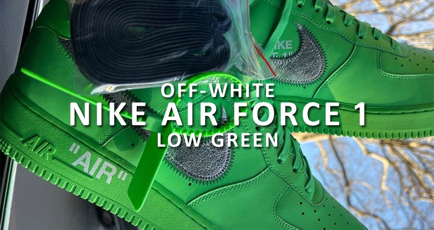 Off-White x Nike Air Force 1 Low "Green" Unveiled - Fastsole