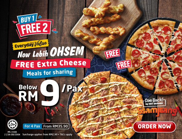 Best Pizza Delivery in Malaysia, Order Online Now! | Domino's Pizza