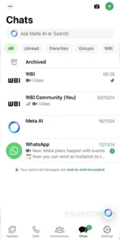 WhatsApp测试Meta AI快捷方式,提升互动体验