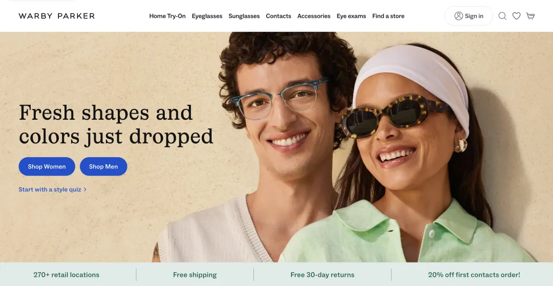 DTC眼镜品牌Warby Parker Q1营收增长11.9%，达2.24亿美元