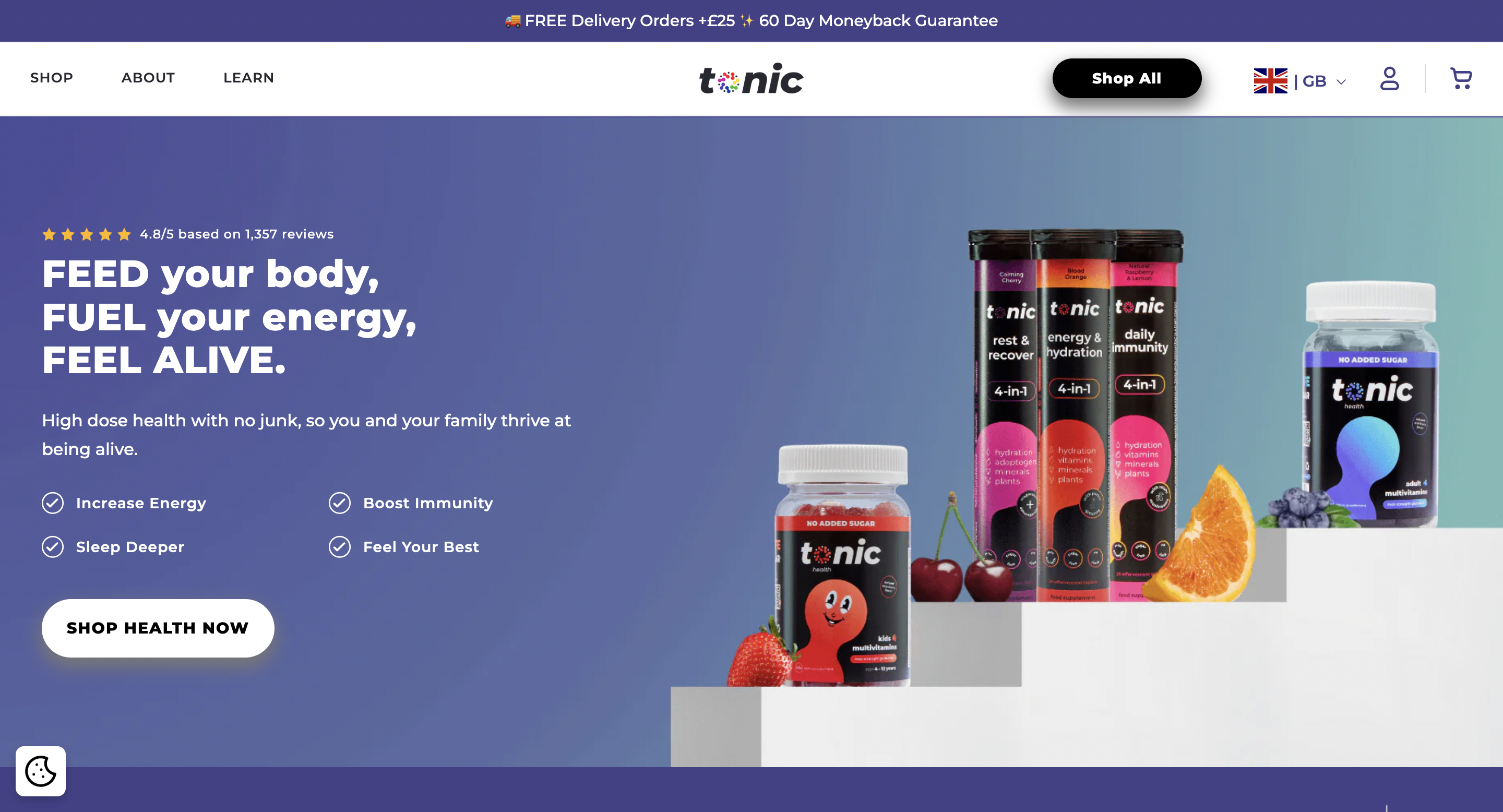 DTC营养补剂品牌Tonic Health完成280万英镑A轮融资