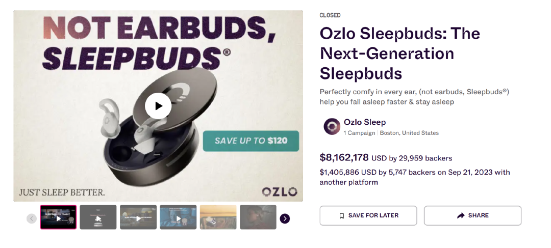 预售近千万美金，它靠睡眠耳机火出圈！