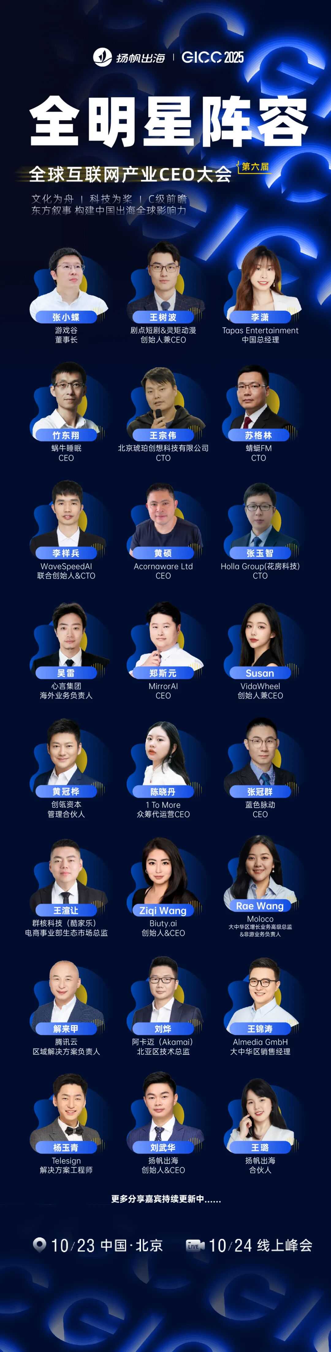 GICC 2025丨与出海人共探增长良机,7场活动最新阵容曝光(附限时免费报名通道)