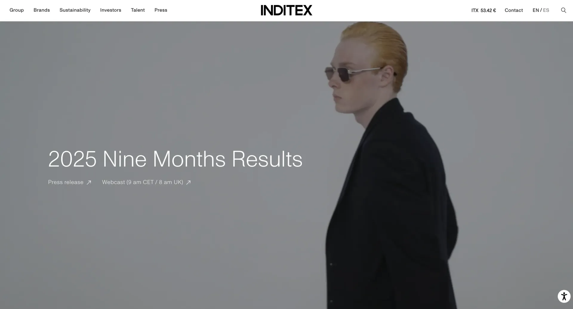 Zara母公司Inditex Q3营收98亿欧元，业绩稳步增长