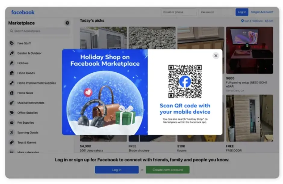 Facebook商城推出节日商店等多个购物新功能