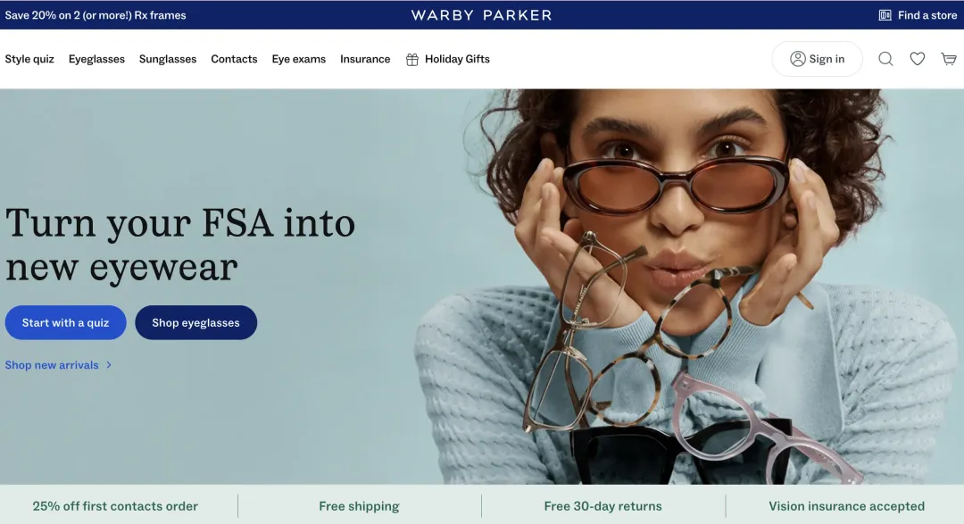 Warby Parker Q3营收2.22亿美元,同比增长15.2%