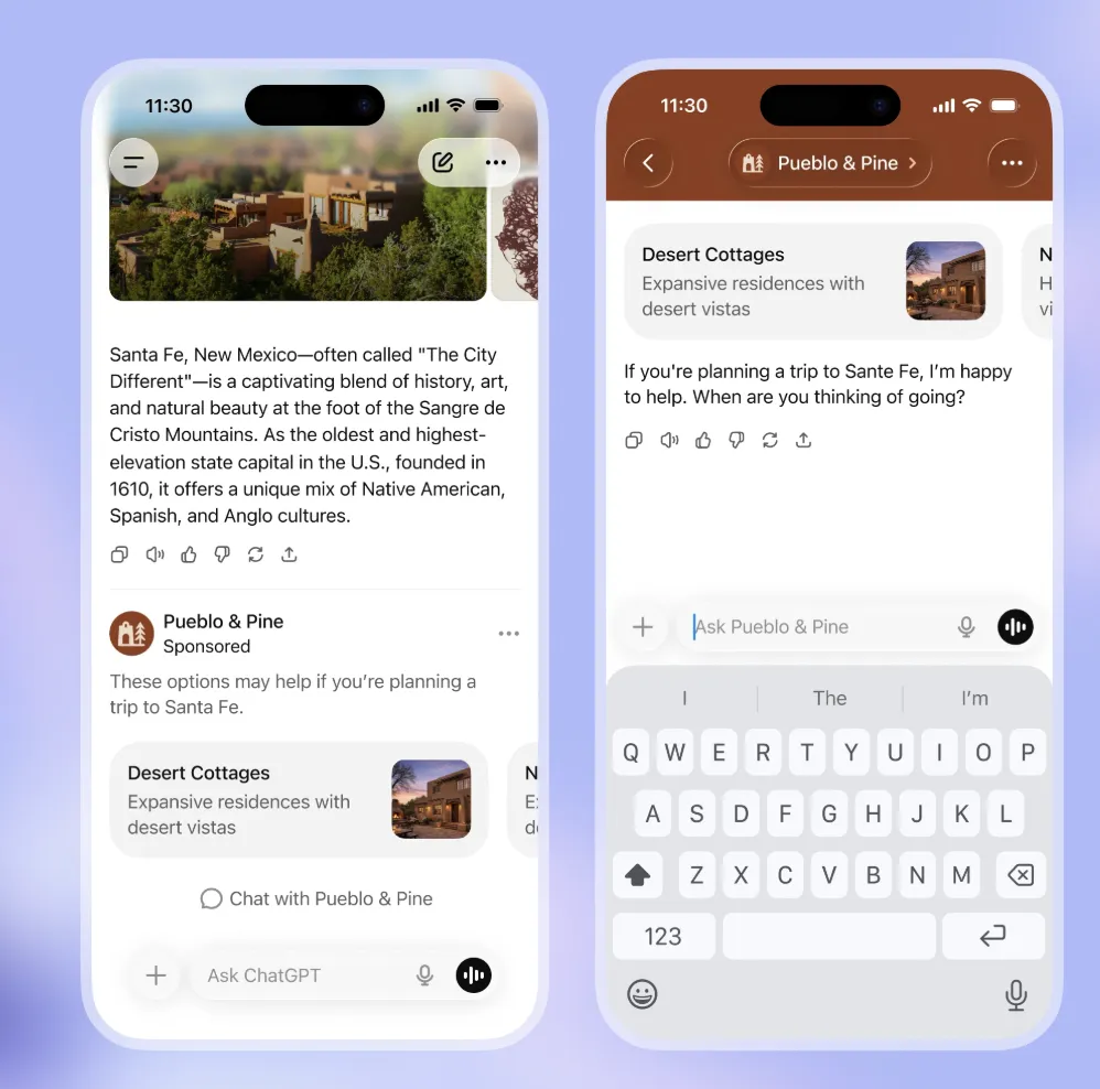 OpenAI将在美国测试ChatGPT广告投放
