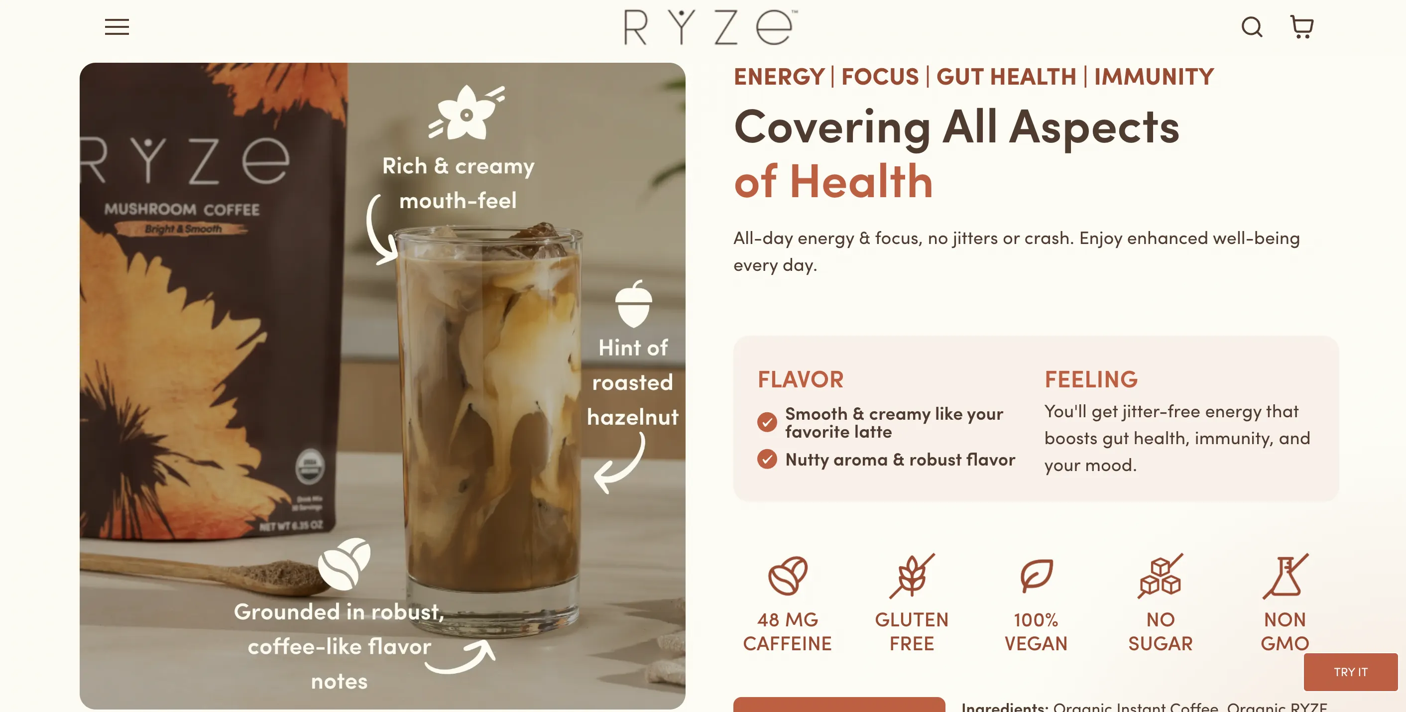 年收3亿美元！RYZE蘑菇咖啡在健康饮品赛道火了